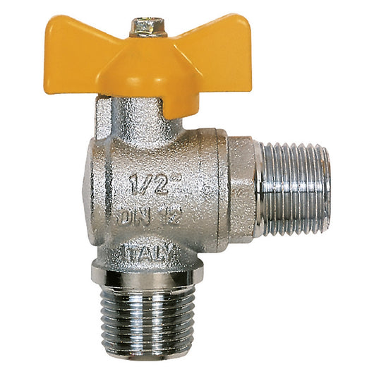 rubinetto a sfera per gas a squadra 1/2 mm cod:ferx.206020nlm