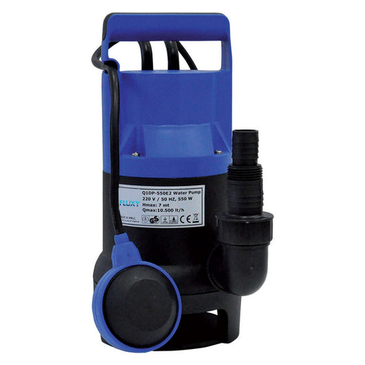 elettropompa sommergibile in pvc 550 watt - 10500 litri/h - hp 0,75 cod:ferx.2067140nlm