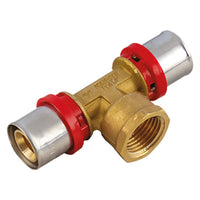 raccordo a pressare a 't' femmina '1659ct' 20 x 1/2 x 20 cod:ferx.2096764nlm