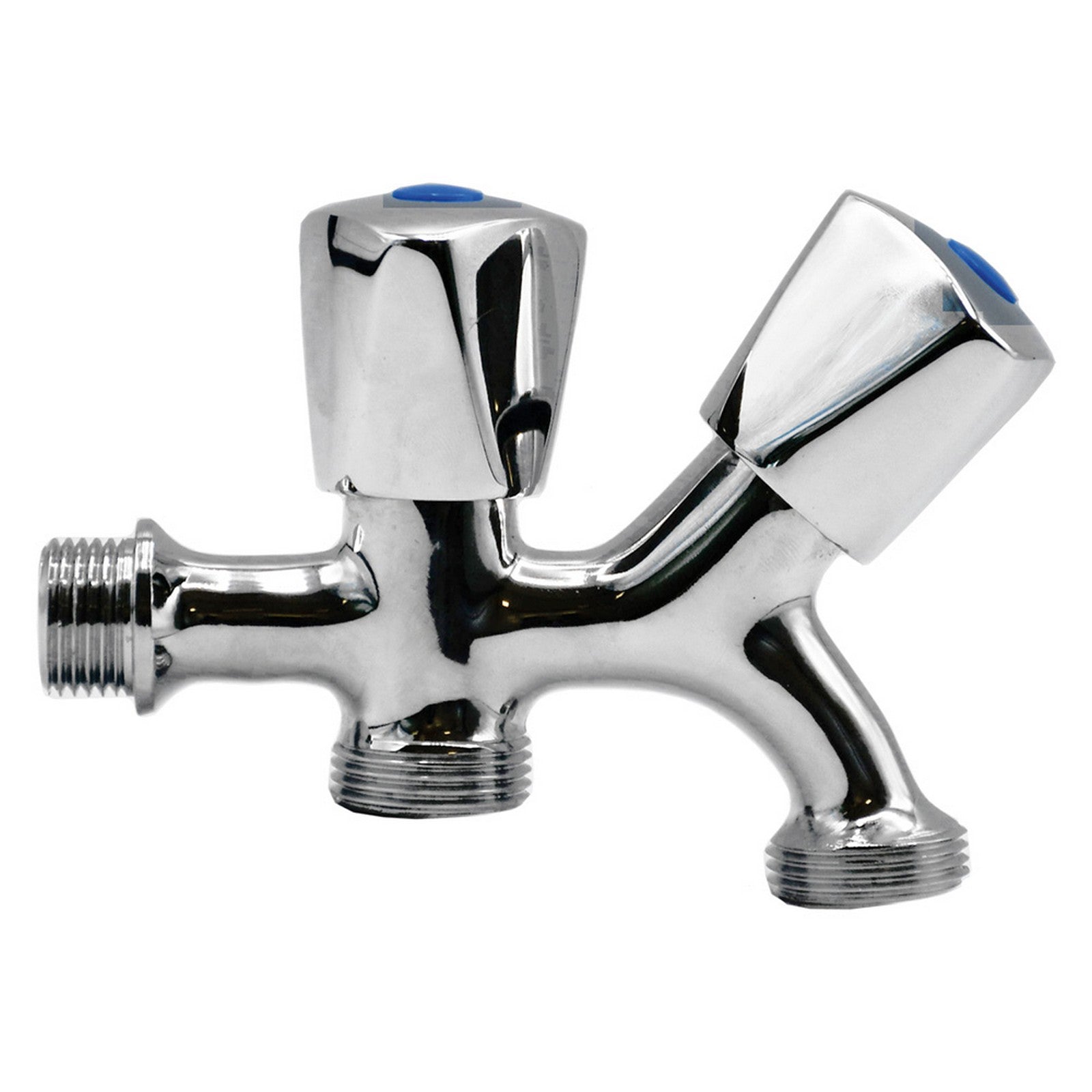 rubinetto attacco lavatrice e lavastoviglie manopole zincate cod:ferx.2066342nlm