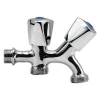 rubinetto attacco lavatrice e lavastoviglie manopole zincate cod:ferx.2066342nlm