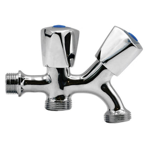 rubinetto attacco lavatrice e lavastoviglie manopole zincate cod:ferx.2066342nlm