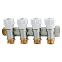 collettore con rubinetto d'arresto 4 vie cod:ferx.2026524nlm