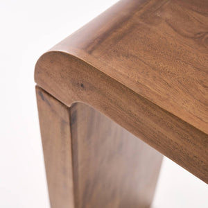 Consolle esotica in legno di acacia 120cm, noce