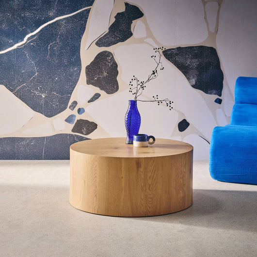 Tavolino rotondo, quercia