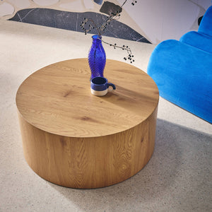 Tavolino rotondo, quercia