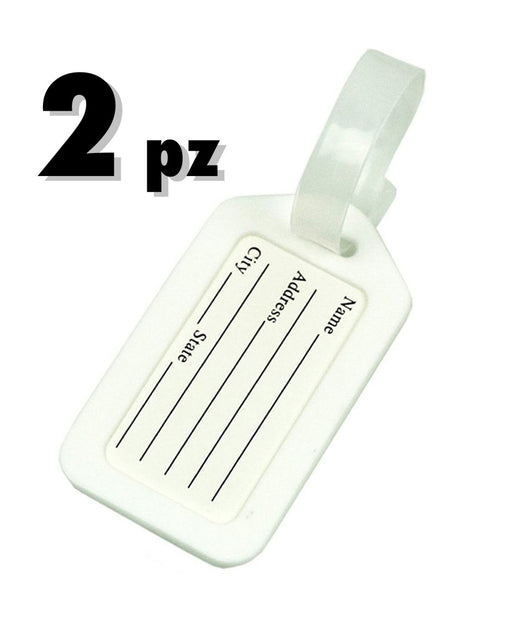 Identificatore Valigia Trolley Targhetta Di Riconoscimento Etichetta Bagagli 2pz         