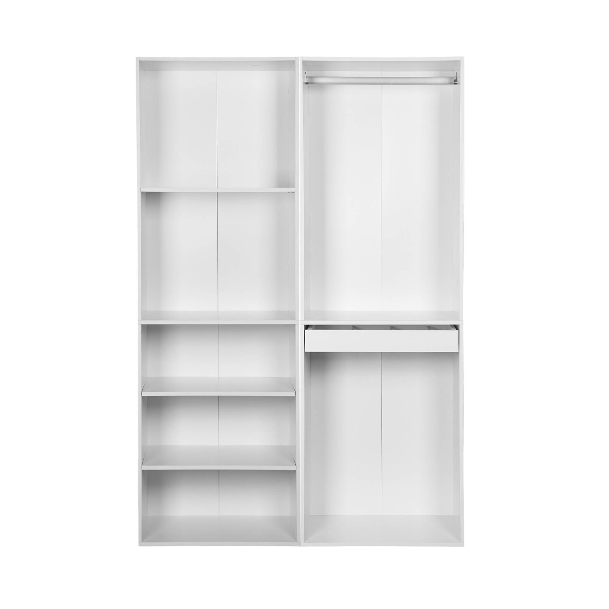 Armadio modulare con 2 elementi, bianco