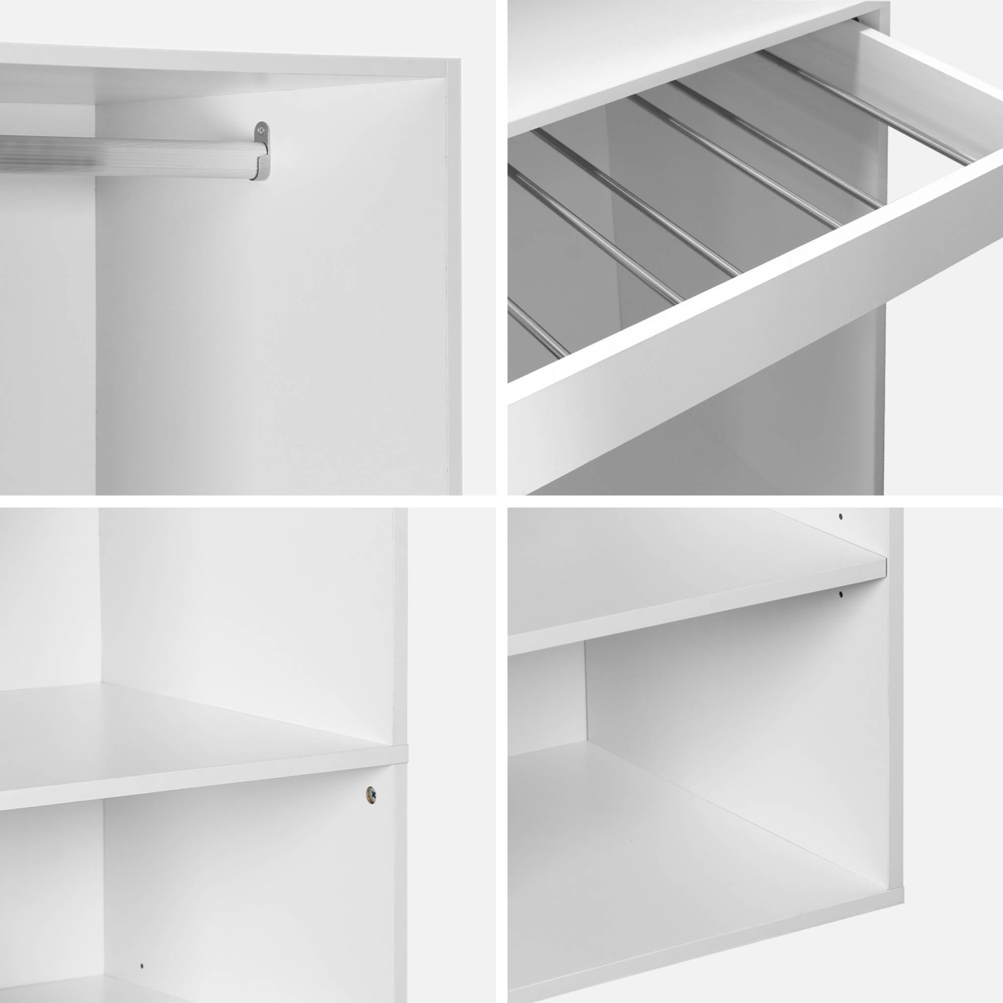 Armadio modulare con 2 elementi, bianco