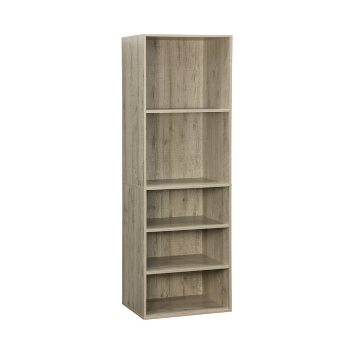 Modulo armadio con 5 ripiani, marrone naturale