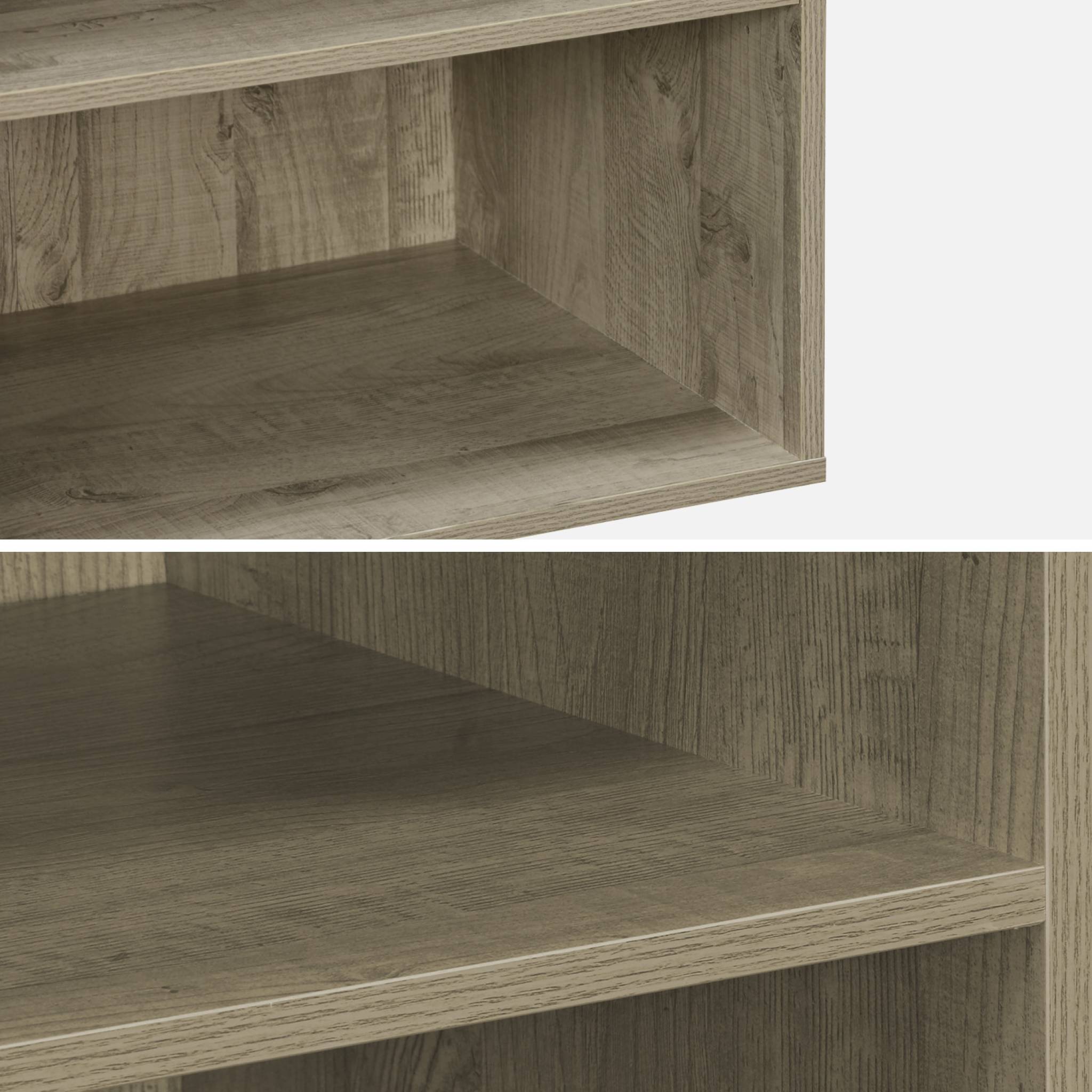 Modulo armadio con 5 ripiani, marrone naturale