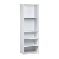 Modulo armadio con 5 ripiani, bianco