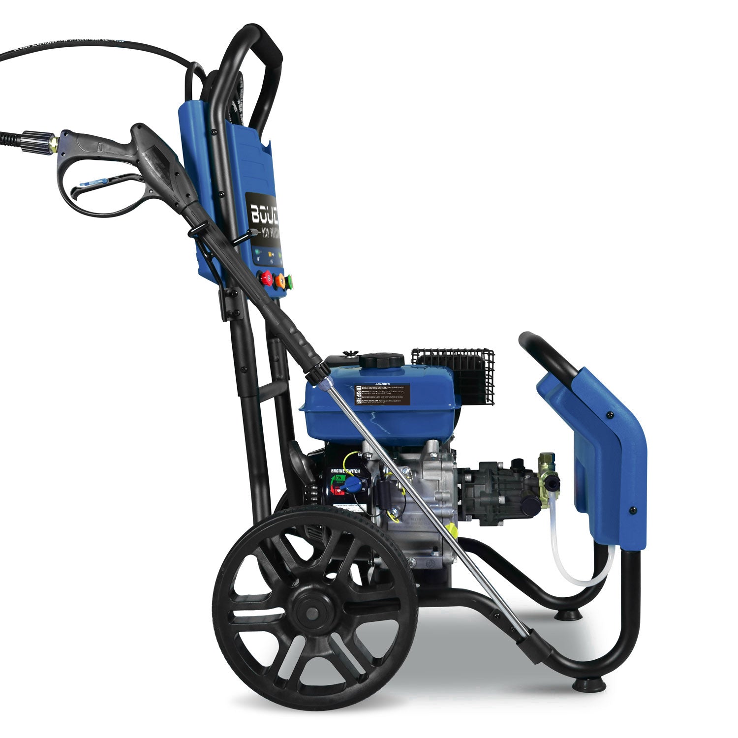 BOUDECH - PRO 7000 - Idropulitrice termica ultra-potente con motore a scoppio OHV 7hp 4T con 5 ugelli e contenitore per detergente integrato