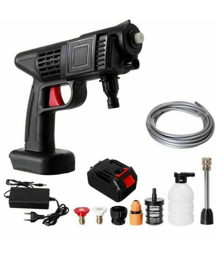 Idropulitrice A Batteria 12 V Alta Pressione Portatile Senza Fili Lavaggio Auto         