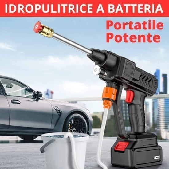 Idropulitrice a Batteria Senza Fili con Pistola Elettrica Alta Pressione