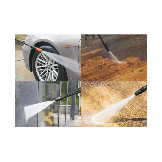 Trade Shop - Idropulitrice Ad Alta Pressione 1800w 130 Bar 7.0lt/min Pulizia Rapida Con Accessori -        