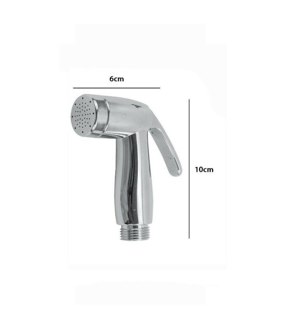 Idroscopino In Abs Cromato Con Pulsante Shut/off Per Pulizia Di Wc Bidet 69307         