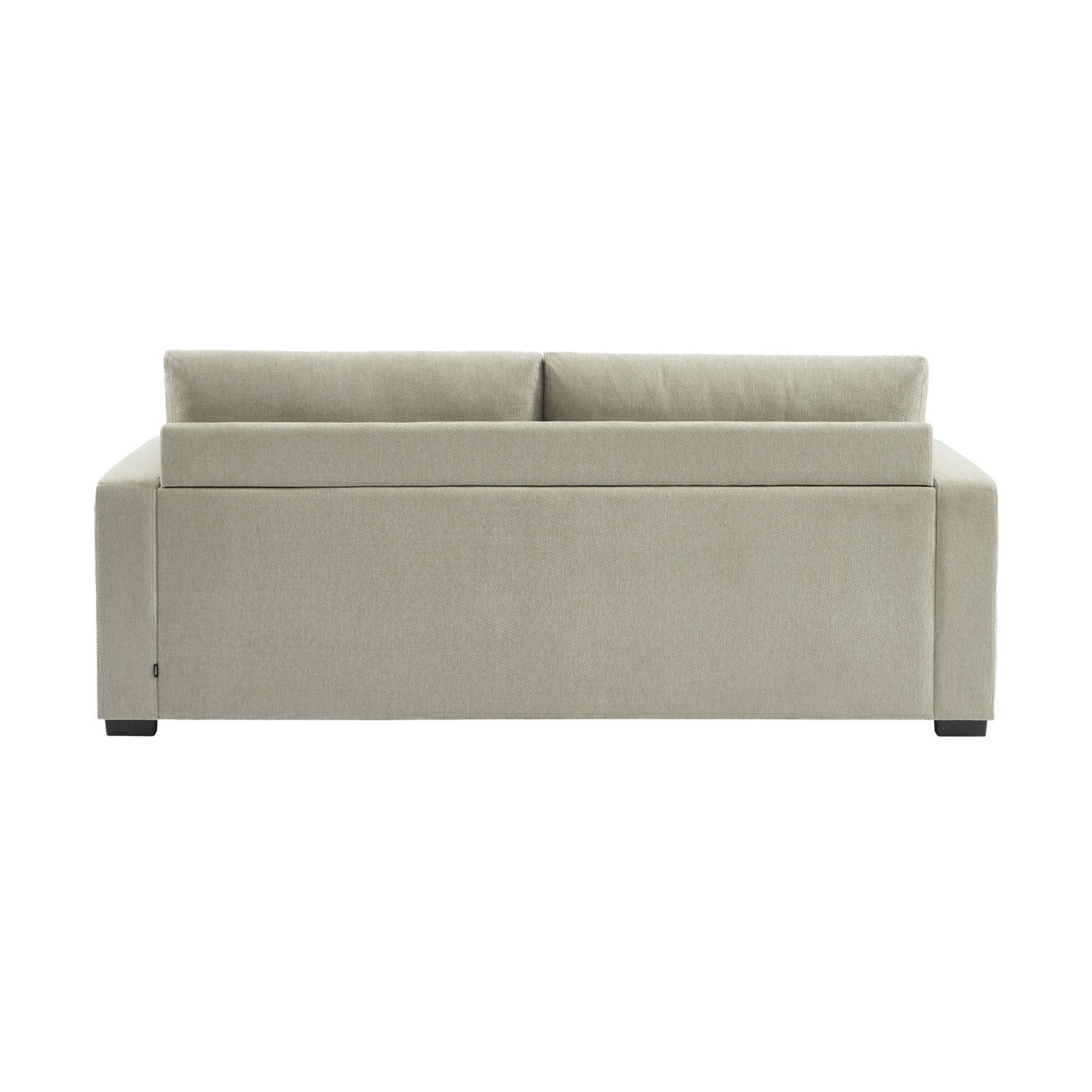 Divano letto 3 posti tessuto ciniglia, beige