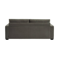 Divano letto 3 posti tessuto ciniglia, grigio scuro