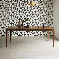 Tavola da pranzo rettangolare in legno di hevea di 8 posti, marrone