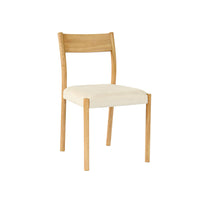 Set 2 sedie bohemien in legno di hevea, corde e tessuto, marrone