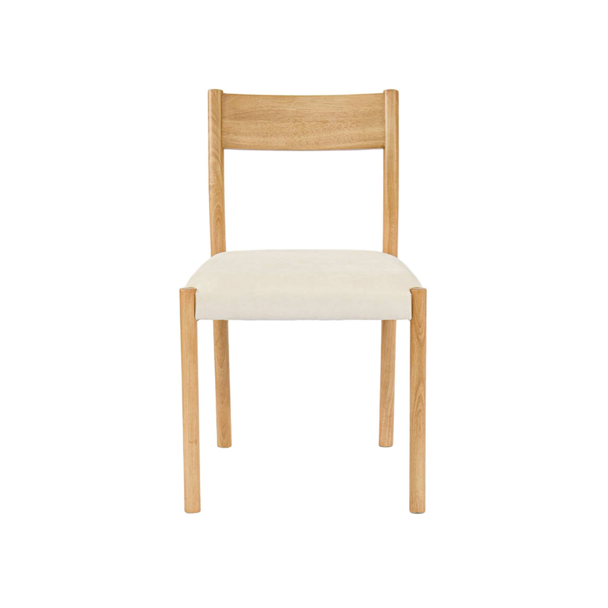 Set 2 sedie bohemien in legno di hevea, corde e tessuto, marrone