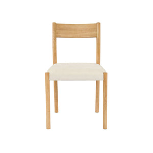 Set 2 sedie bohemien in legno di hevea, corde e tessuto, marrone