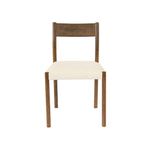 Set 2 sedie bohemien in legno di hevea, corde e tessuto, marrone