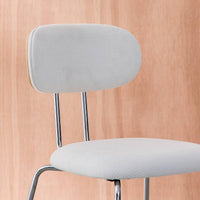 Set di 2 sedie legno curvato tinto quercia e tessuto idrorepellente