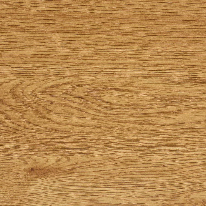 Tavolino rettangolare effetto rovere con gambe in metallo nero,