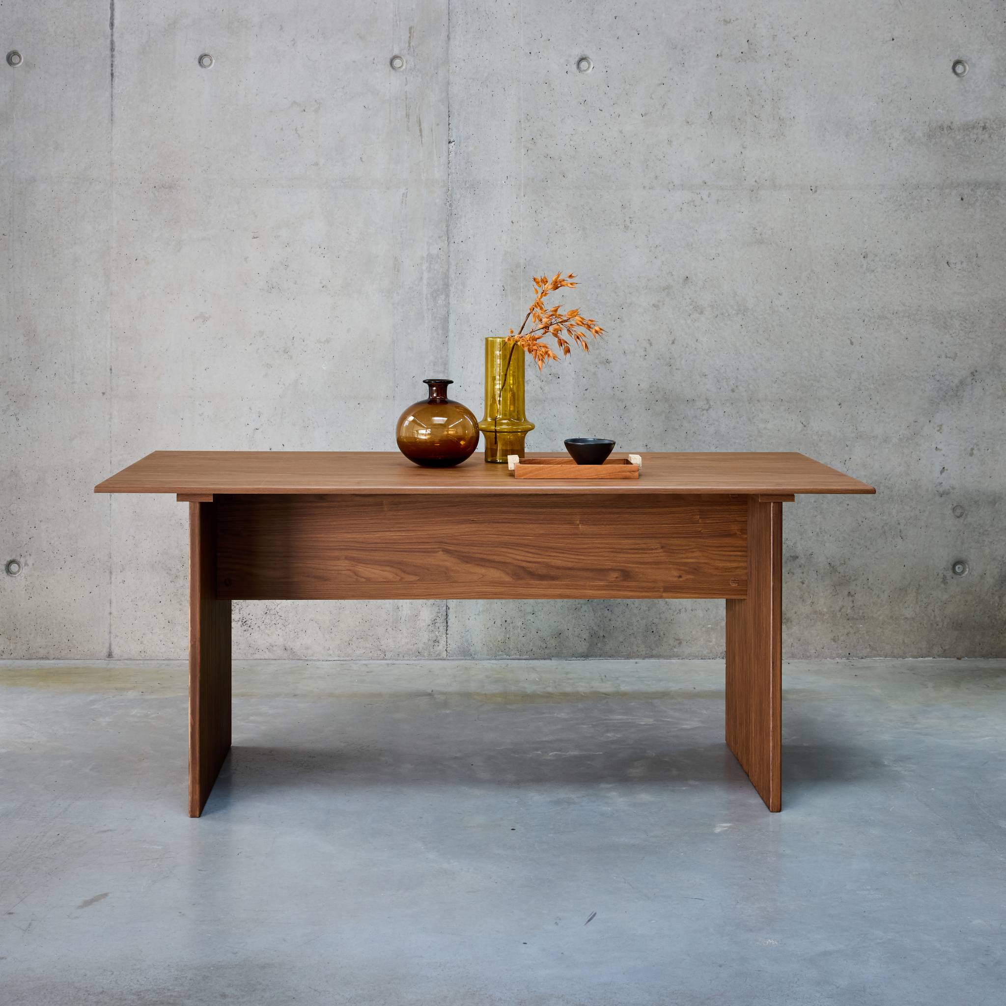 Tavolo da pranzo rettangolare de 4-6 posti a sedere, 170cm, noce