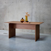 Tavolo da pranzo rettangolare de 4-6 posti a sedere, 170cm, noce