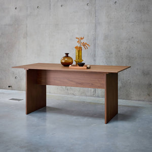 Tavolo da pranzo rettangolare de 4-6 posti a sedere, 170cm, noce