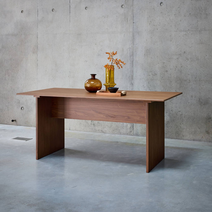 Tavolo da pranzo rettangolare de 4-6 posti a sedere, 170cm, noce