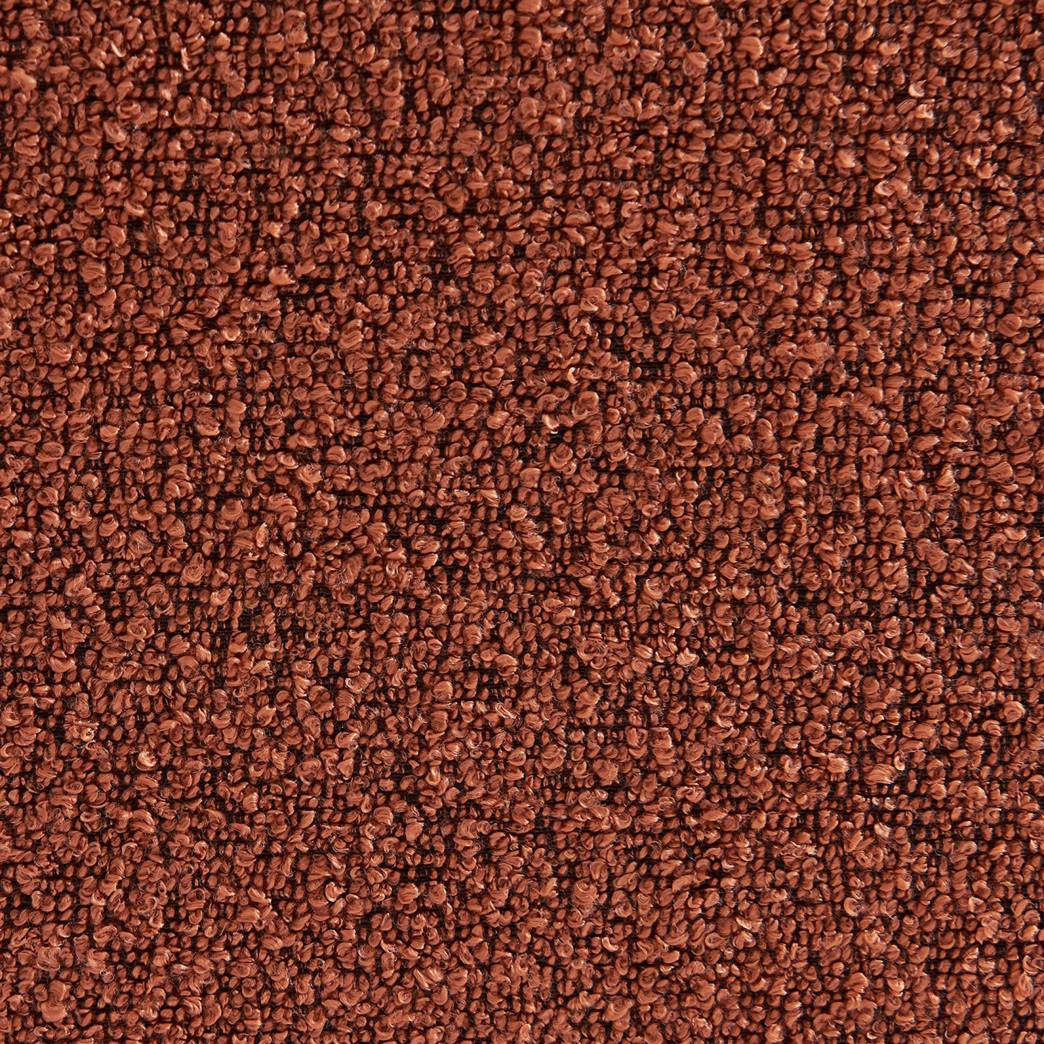 Poltrona convertibile 2 posti bouclé strutturata, terracotta