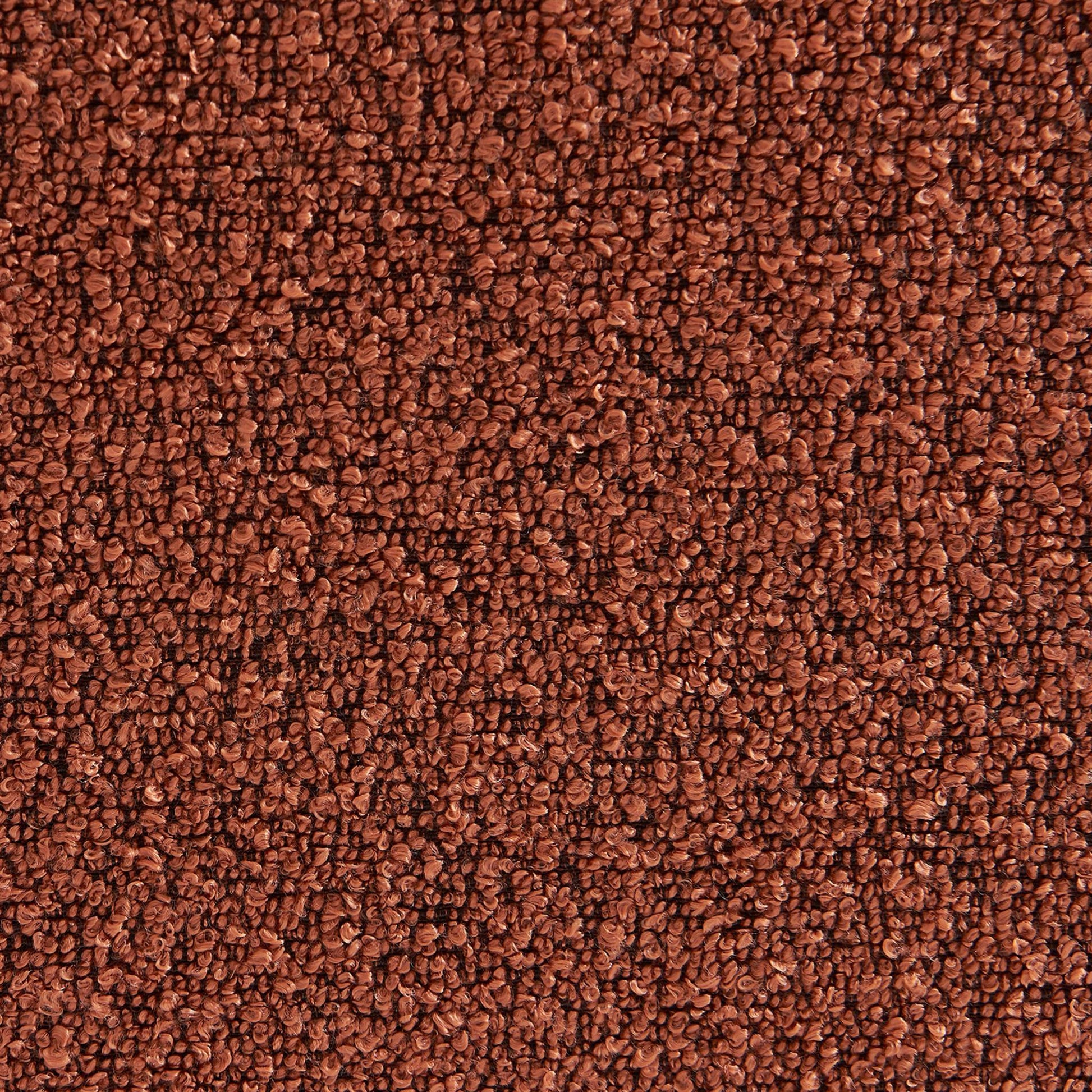 Poltrona convertibile 2 posti bouclé strutturata, terracotta