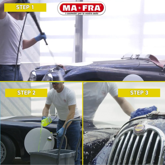 Car wash shampoo e cera 1000 ml per lavaggio e lucidatura carrozzeria