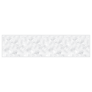 Tappeto in vinile Foglie Tropicali grigio cenere 48x198 cm Decochic