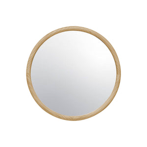 Specchio rotondo in legno di pino, 60cm, marrone naturale