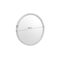 Specchio rotondo in legno di pino, 60cm, marrone naturale