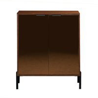 Credenza vintage effetto legno di noce, 83cm, marrone