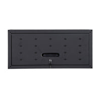 Set di 2 mobili contenitori alti per garage, nero