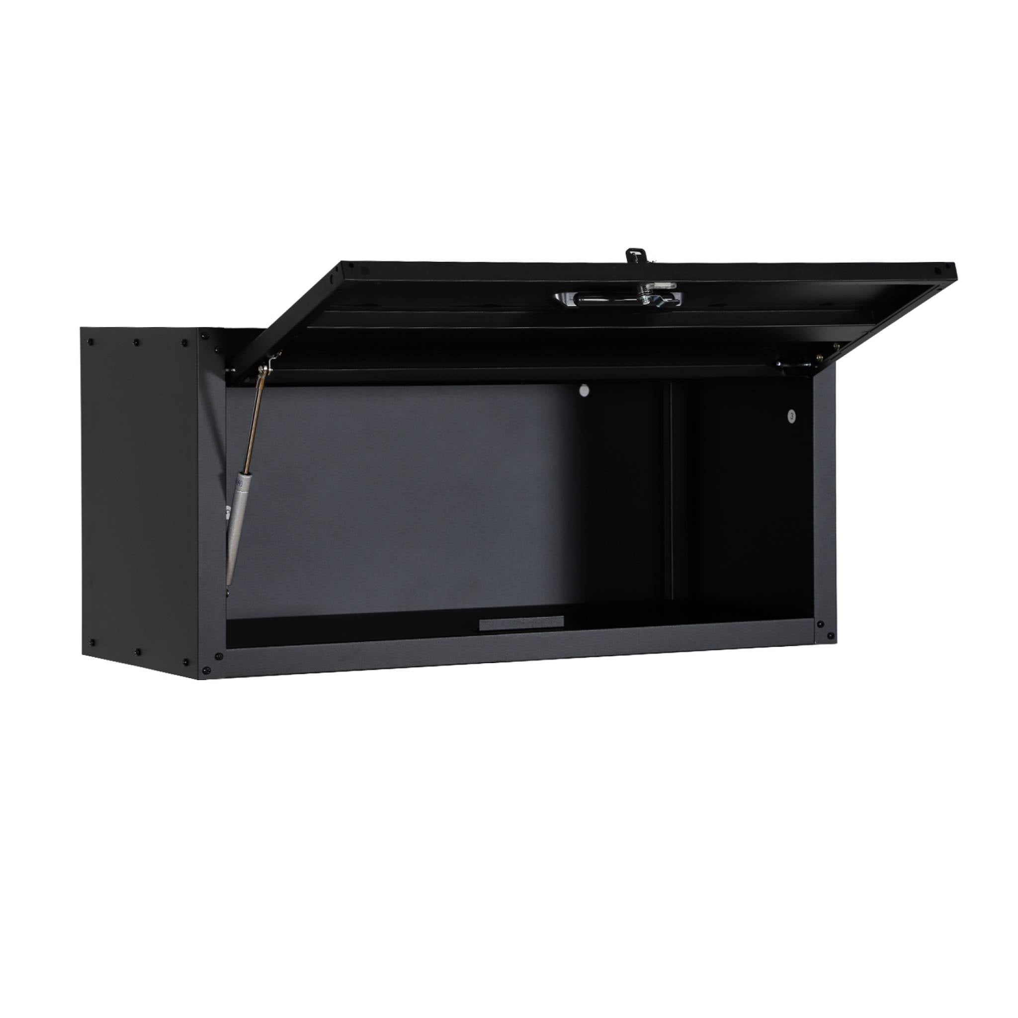 Set di 2 mobili contenitori alti per garage, nero