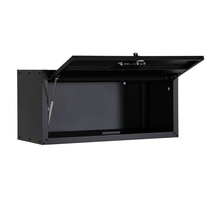 Set di 2 mobili contenitori alti per garage, nero