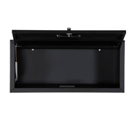 Set di 2 mobili contenitori alti per garage, nero