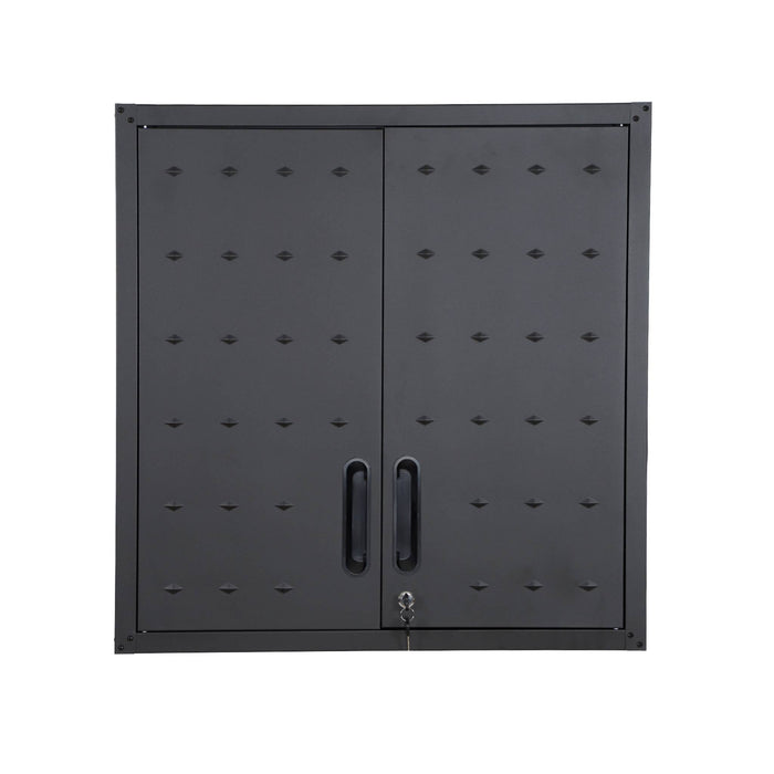 Mobile alto contenitore per garage, nero