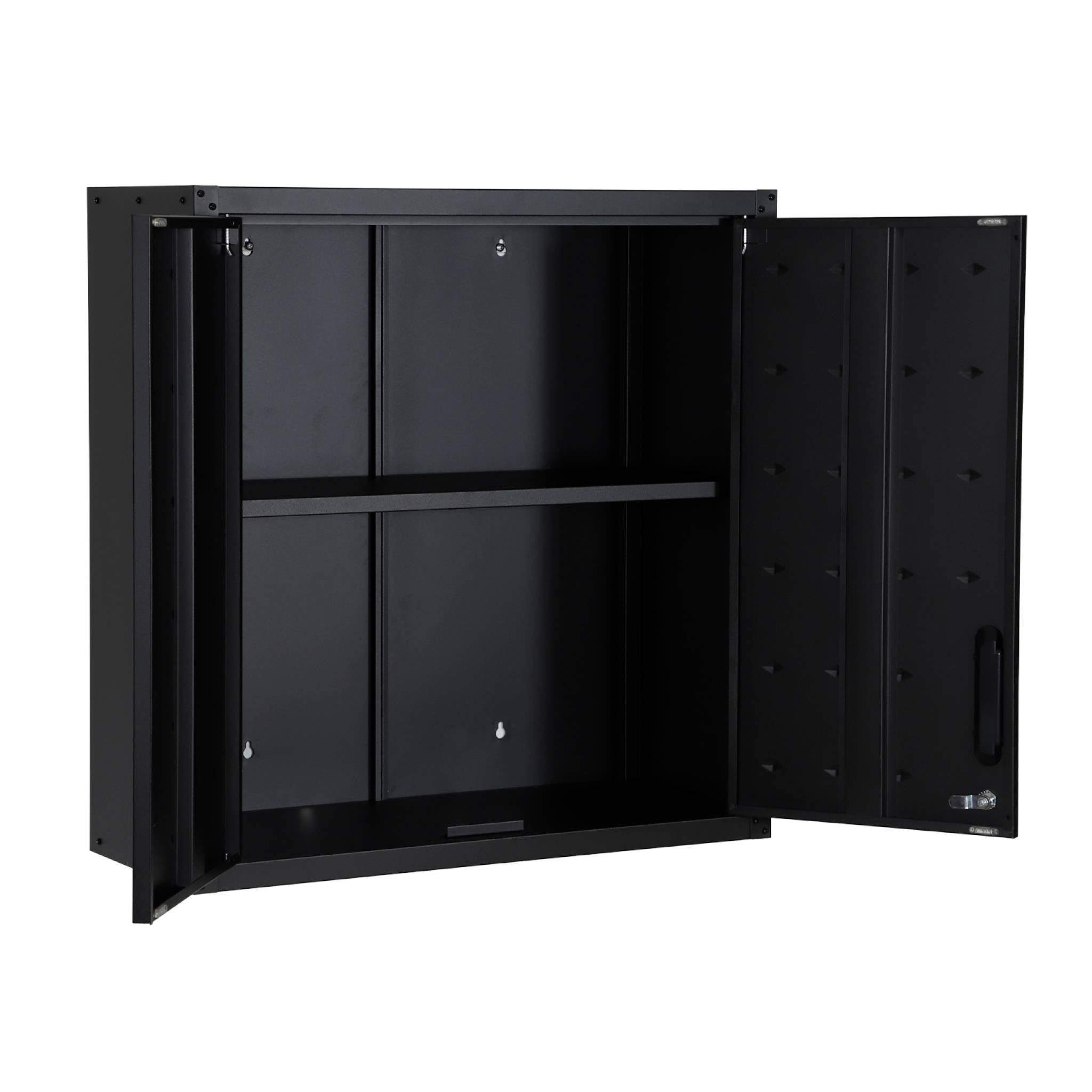 Mobile alto contenitore per garage, nero