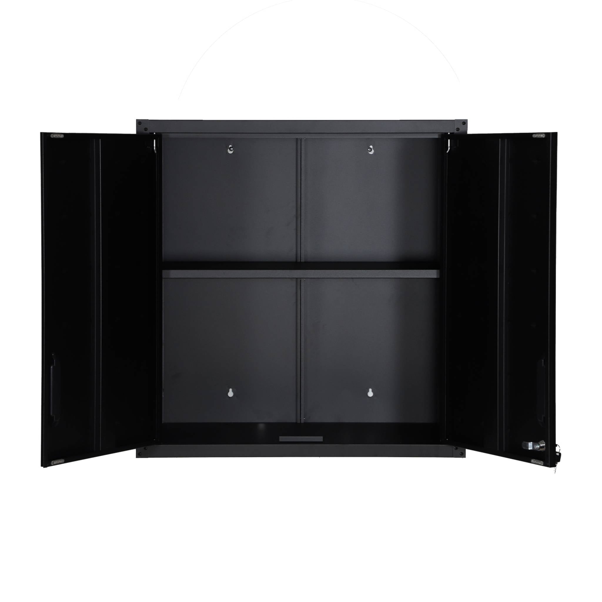 Mobile alto contenitore per garage, nero