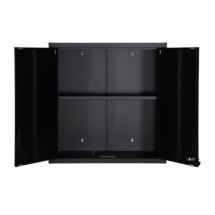 Mobile alto contenitore per garage, nero