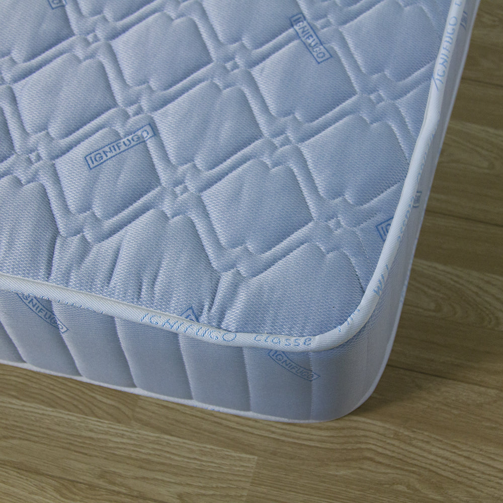Materasso ignifugo a molle bonnel matrimoniale 160x190 certificazione 1IM altezza 19 cm per B&b e hotel - Comprarredo
